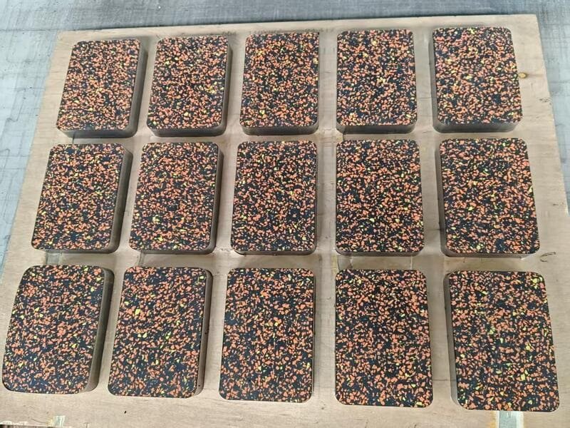 rubber flooring batch tags